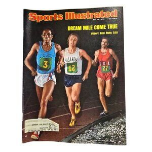 Vintage 1975 Sports Illustrated Magazine Dream Mile Running Issue